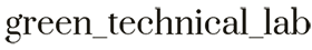 Green Tecnical Lab